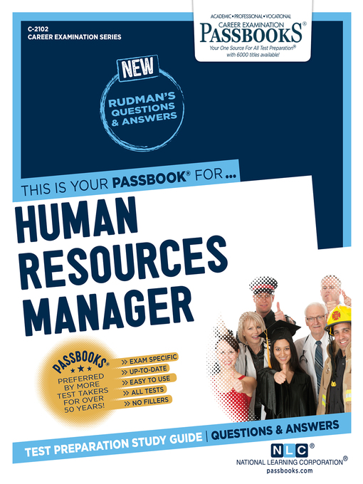 Title details for Human Resources Manager by National Learning Corporation - Available